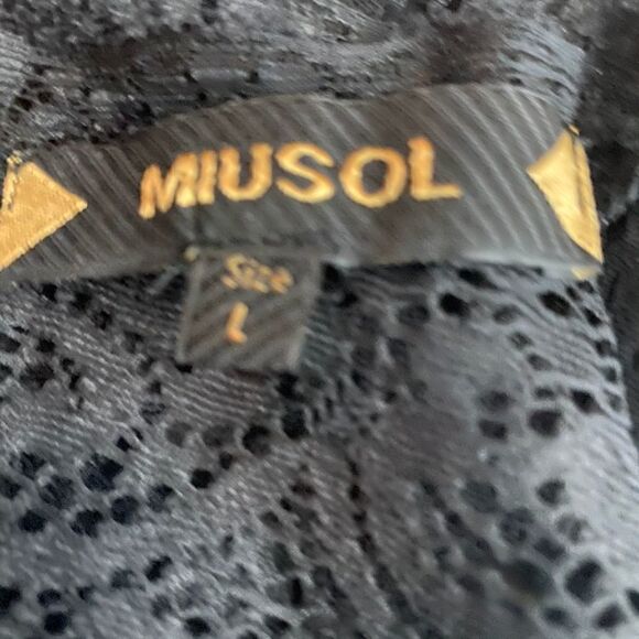 Miusol Black Lace Overlay Maxi Dress - Picture 5 of 8